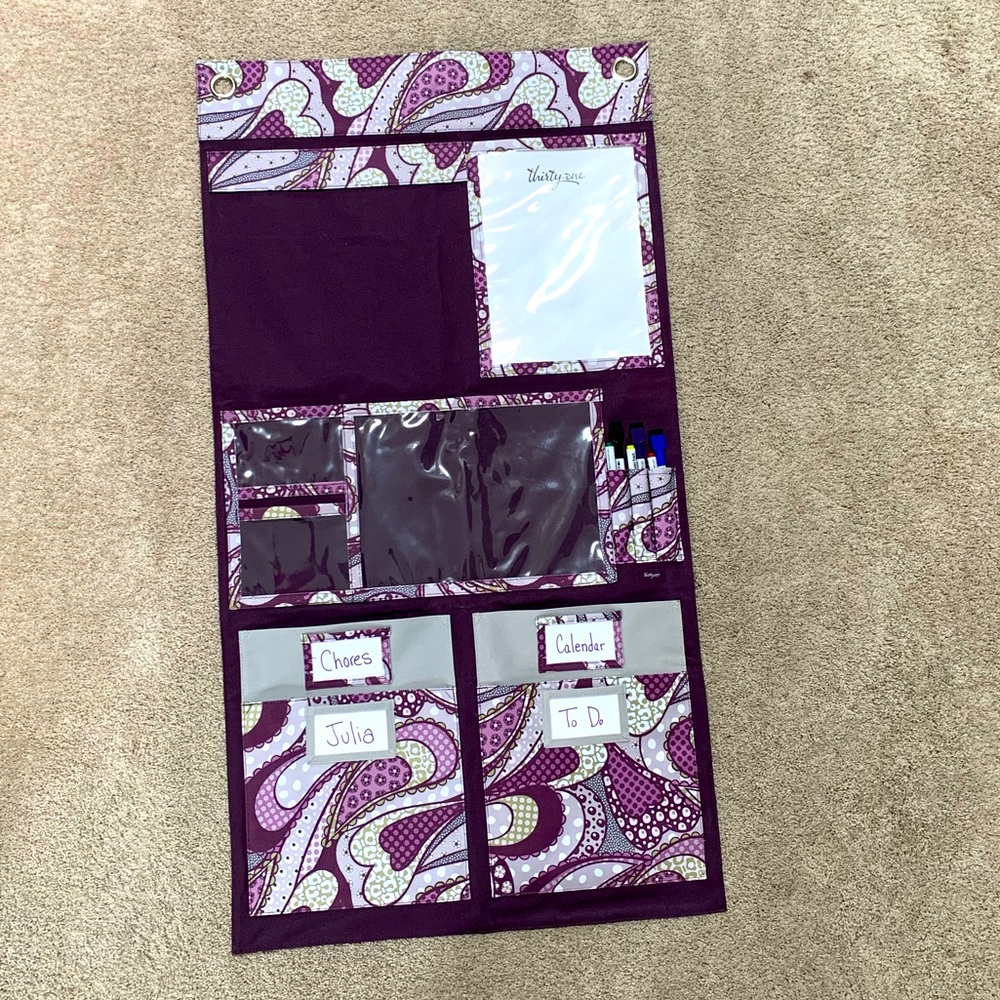 Hang Up Home Organizer in Patchwork Paisey